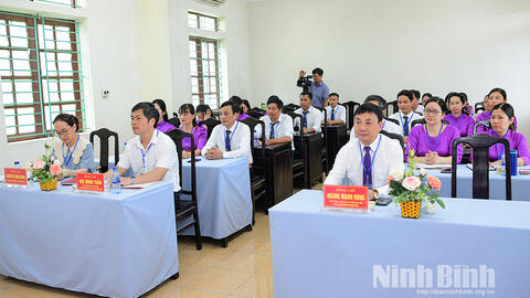 Đại hội Chi bộ Trường Trung cấp kỹ thuật-du lịch Công đoàn Ninh Bình nhiệm kỳ 2025-2030