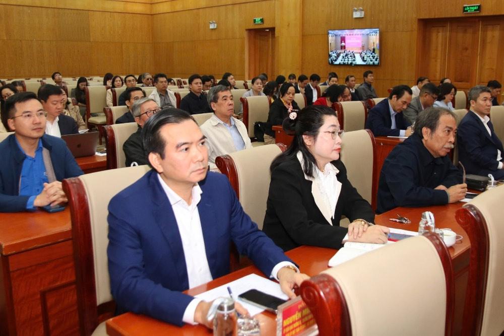 Các đại biểu tham dự Hội nghị thông báo nhanh kết quả Hội nghị lần thứ 14 Ban Chấp hành Trung ương Đảng khóa XIII và quán triệt một số văn bản mới của Trung ương. Ảnh: Hà Anh